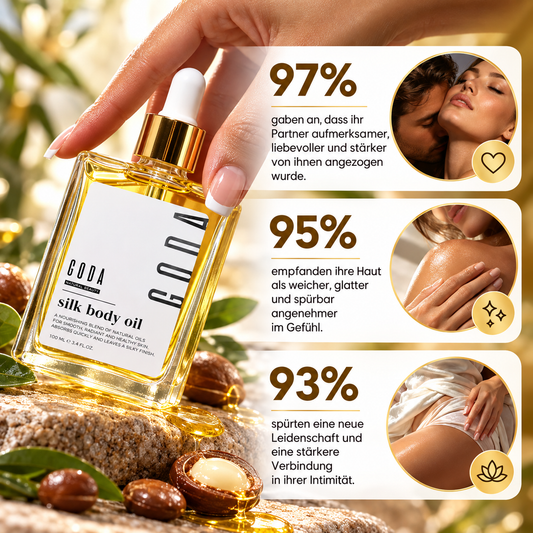GODA Silk Body Oil – Feuchtigkeitsspendendes Körperöl mit sinnlichem Duft – 50 ml