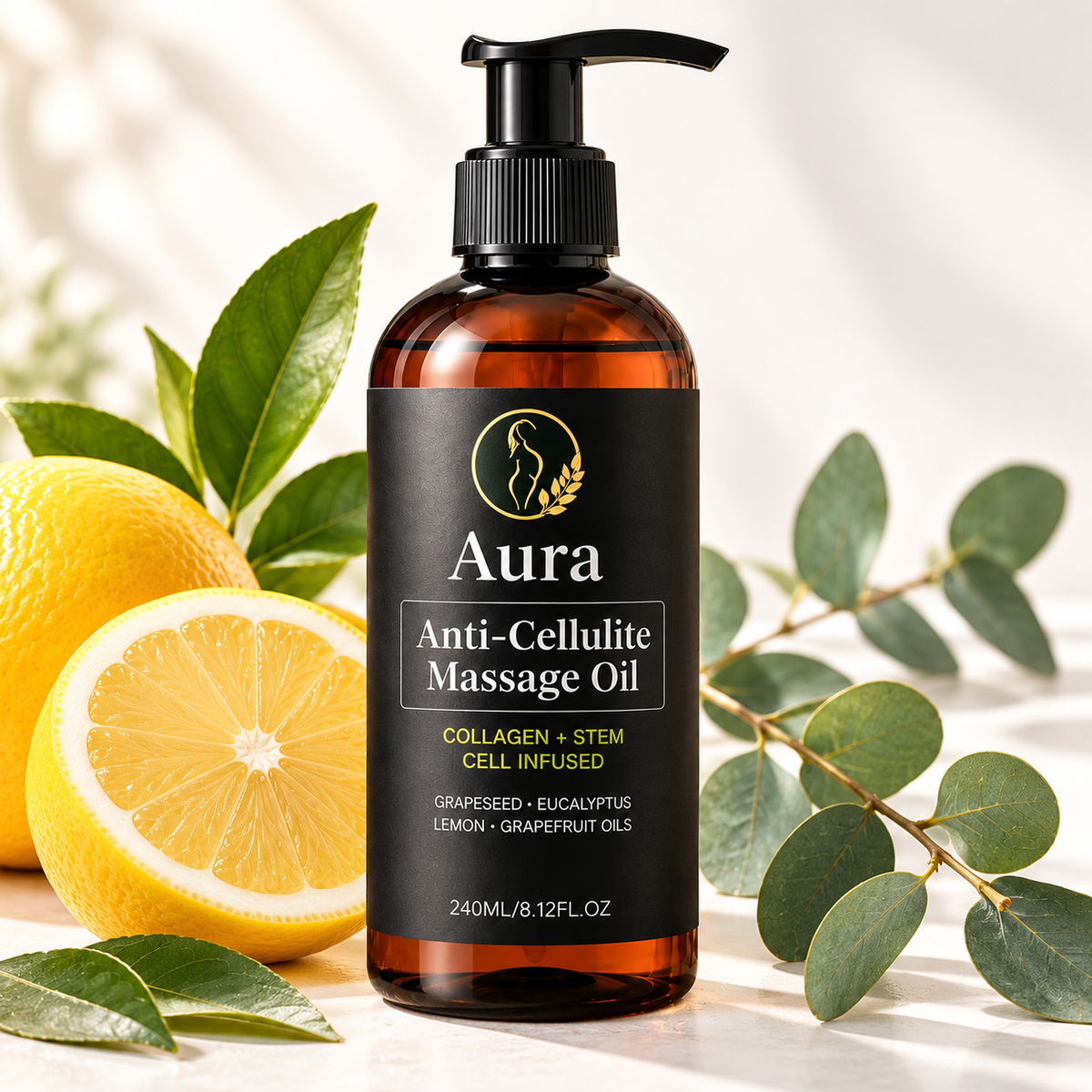 Anti-Cellulite-Massageöl – Straffendes Körperöl 240ml | Body For Us
