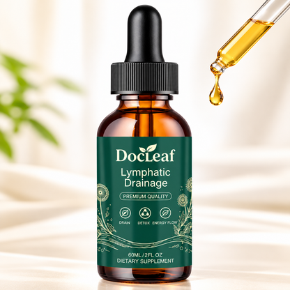 Lymphdrainage Tropfen 60 ml – Pflanzliche Formel mit 8 Kräutern – Alkoholfrei & Vegan