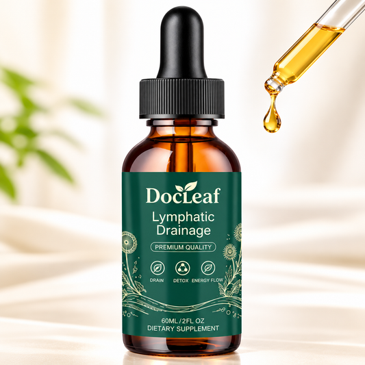 Lymphdrainage Tropfen 60 ml – Pflanzliche Formel mit 8 Kräutern – Alkoholfrei & Vegan