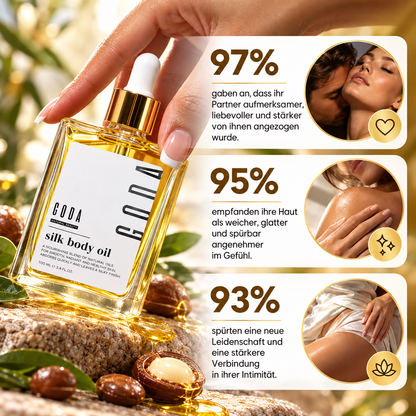 GODA Silk Body Oil – Feuchtigkeitsspendendes Körperöl mit sinnlichem Duft – 50 ml