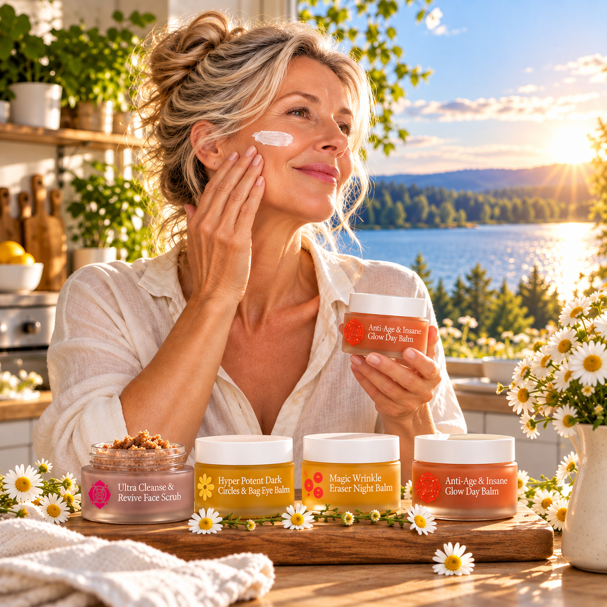 Anti-Aging Hautpflege Set für reife Haut – 4-teilig
