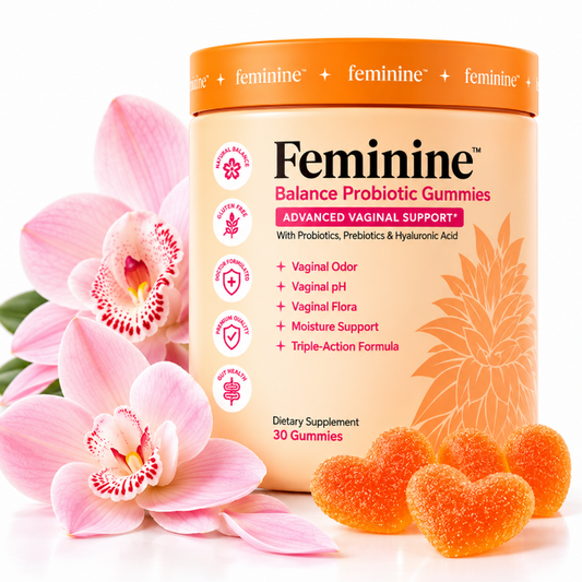 Feminine Balance Probiotische Gummibärchen mit Präbiotika & Hyaluronsäure – 30 Gummibärchen