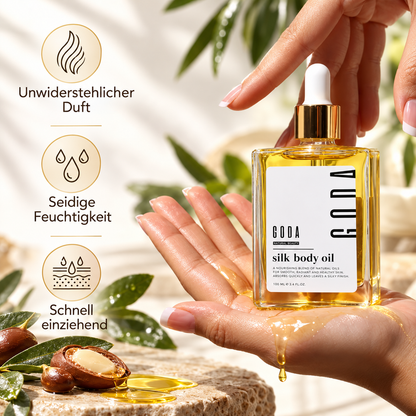 GODA Silk Body Oil – Feuchtigkeitsspendendes Körperöl mit sinnlichem Duft – 50 ml
