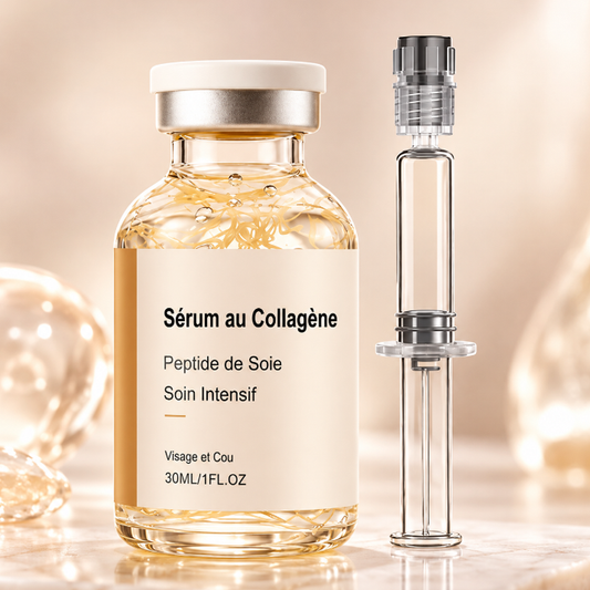Seidenpeptid Serum mit Kollagen – Straffendes & Feuchtigkeitsspendendes Gesichtsserum – 30 ml